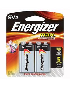 Energizer Alkaline Battery   9V   2pk 522BP2 ea-pk/2