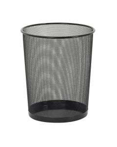 Merangue Mesh Waste Bin Black MIL-12008-CA