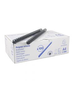 Exacompta Binding Comb Black 16mm (5/8 in) A4  75501E per comb