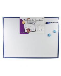 CLi Magnetic Dry Erase Board Set 17 x 23 in  Marker w/Eraser & Magnets 35370