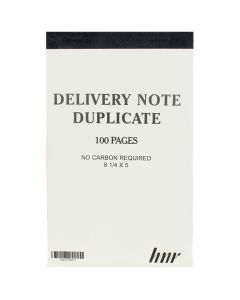 HNR Duplicate Delivery Book  8 1/4 x 5 No Carbon Required NCR