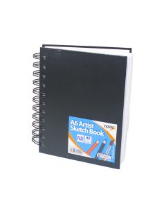 Tiger Hard Cover Sketch Book  110gsm acid free paper  A6  301144