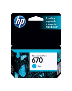 HP Inkjet Cartridge #670   Cyan   CZ114AL