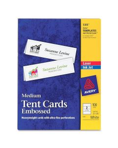 Avery Tent Card for Laser/Inkjet Printers  2 1/2 in x 8 1/2 in          5305