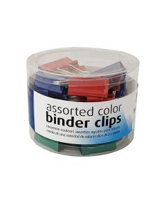 OIC Binder Clip Medium Assorted Colours       31029 ea-pk/24