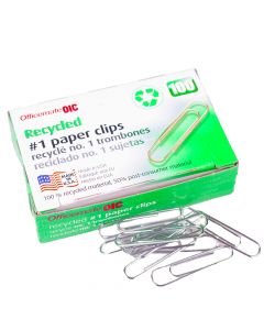 OIC Paper Clip #1 Large Recycled  1.2in   99961