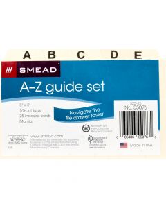 Smead Index Dividers A-Z   5 in x 3 in      52525 55076