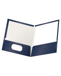 Esselte Portfolio File  Letter Size Shiny Navy Blue      51743