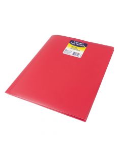 C-Line 3Pocket Portfolio  Letter Size  Red  33944