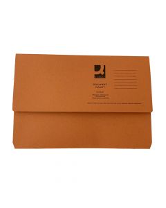 Q-Connect Document File Wallets Legal Orange KF23014