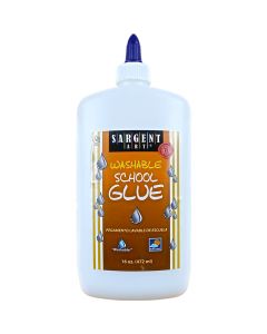 Sargent Art White Glue  Washable 16oz     22-1207