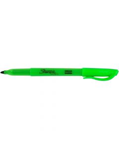 Sanford Highlighter Pocket Accent Fine Green     27026