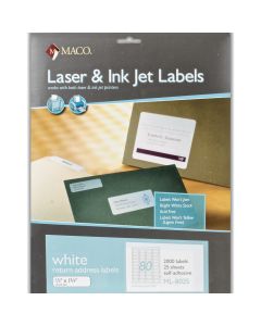 Maco Label  1/2 in x 1 3/4 in (Return Address)      ML-8025