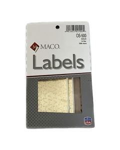 Maco Label  Gold Stars  1/2 inch     OS-500