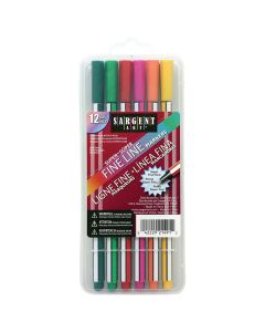 Sargent Art Super Fine Line Marker   12-pcs  221491