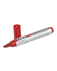 Forofis Permanent Marker Bullet Tip  Red   91274