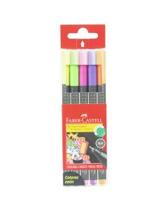 Faber Castell Grip Finepen Marker Neon (Set/5)  451418