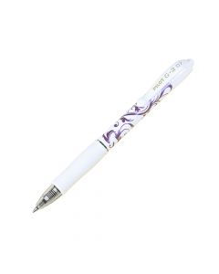 Pilot G2W7 Gel Pen  White Barrel with Purple Black Fine Ink   31182