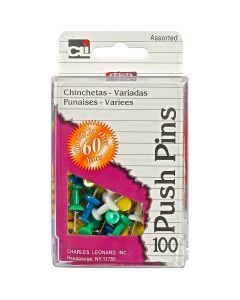 CLi Pin Push Assorted    200-AR  ea-pk/100