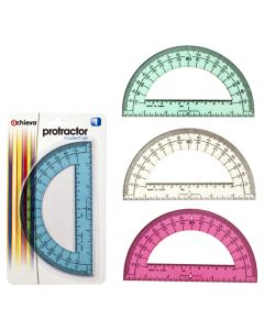 OIC Protractor 180 Deg. (Assorted Colours) 30202 (ea)