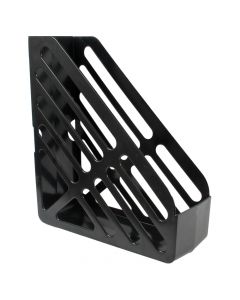 Q-Connect Magazine Rack  Plastic Black  KF04061