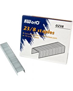 KW-triO Staples 23/8  5/16 inch  30-50pgs      0238 ea-bx/1000